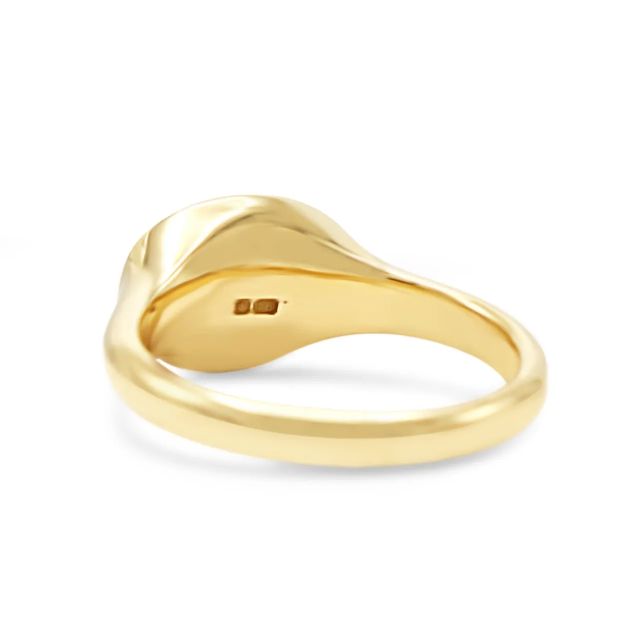 18ct Gold Oval Oxford Signet Ring