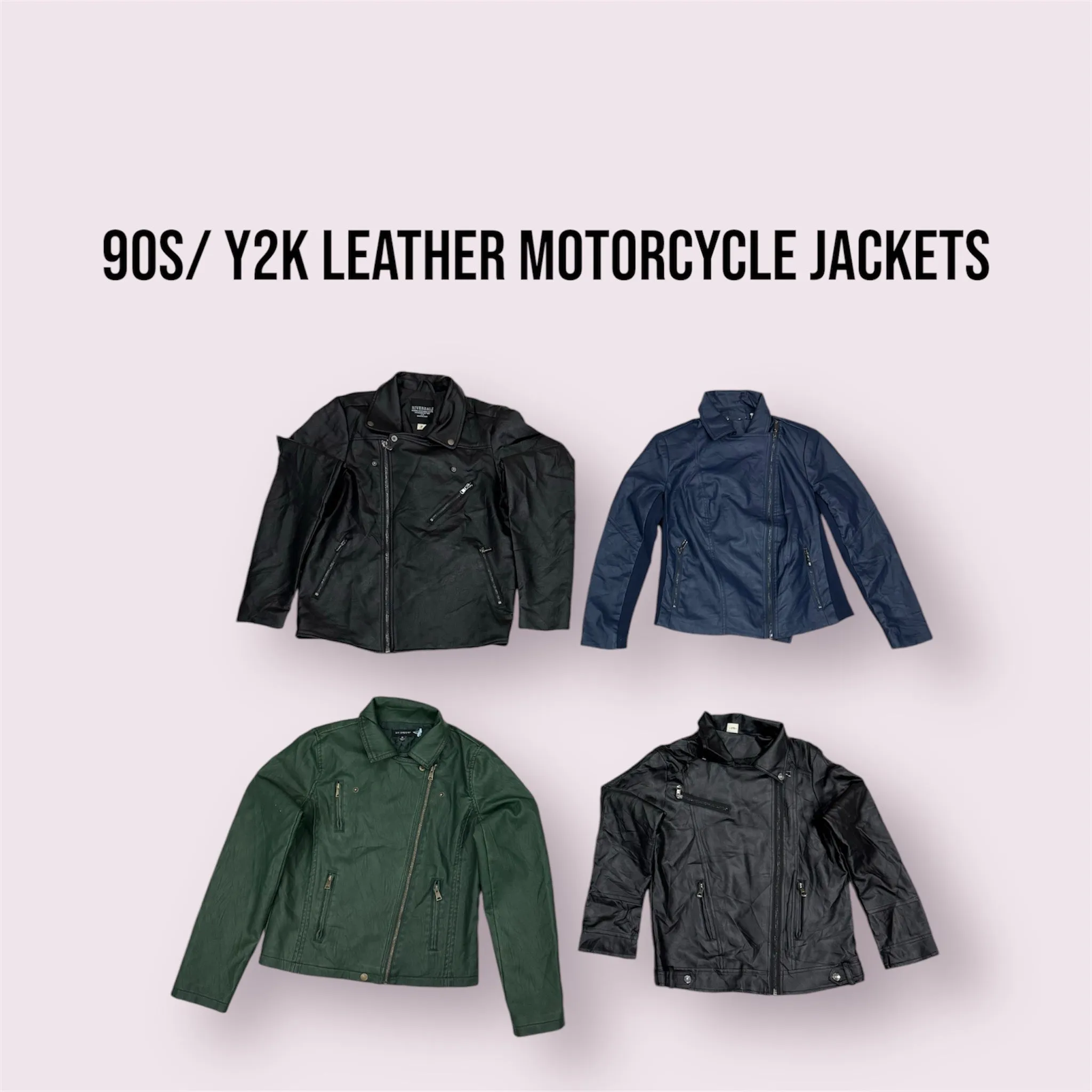 90S/ Y2K LEATHER MOTORCYCLE JACKETS