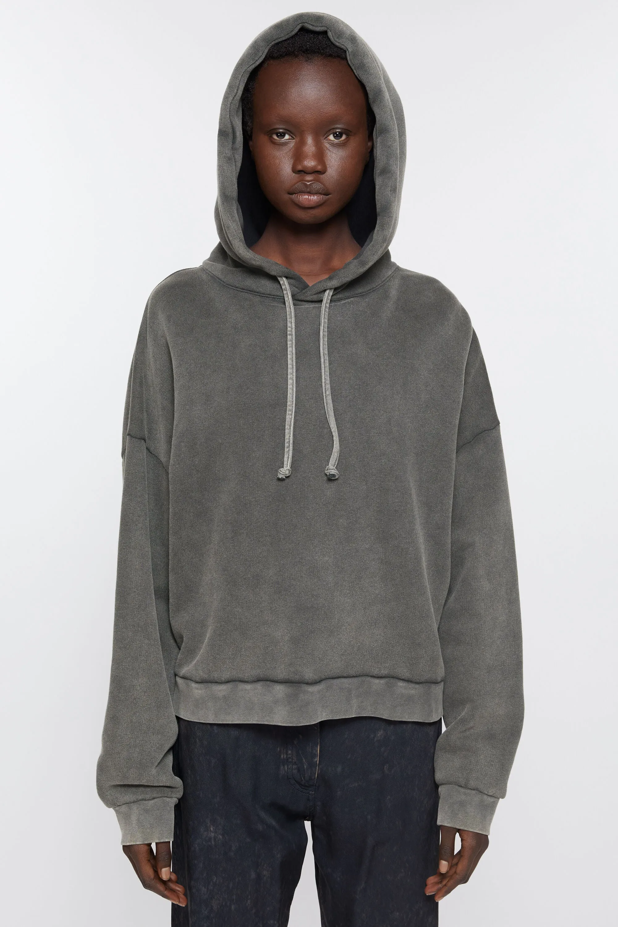 ACNE STUDIOS - Unisex Logo Patch Hooded Sweater