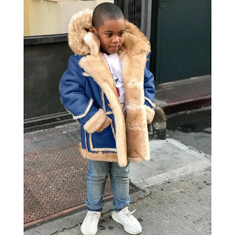 Adventure Ready Boys' Faux Fur-Lined Hooded Jacket