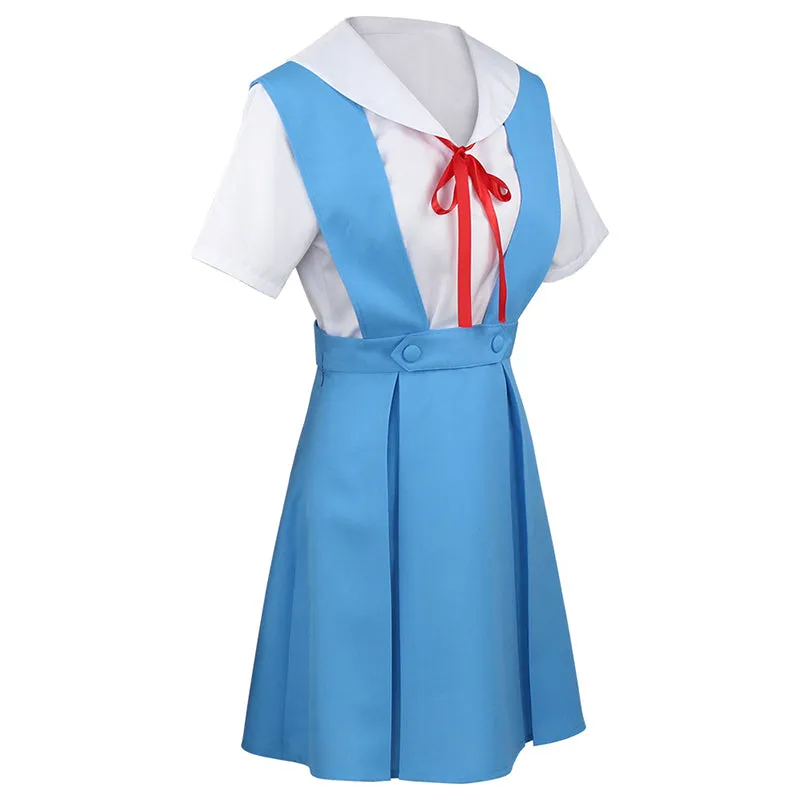 Anime Neon Genesis Evangelion Rei Ayanam Uniform Cosplay