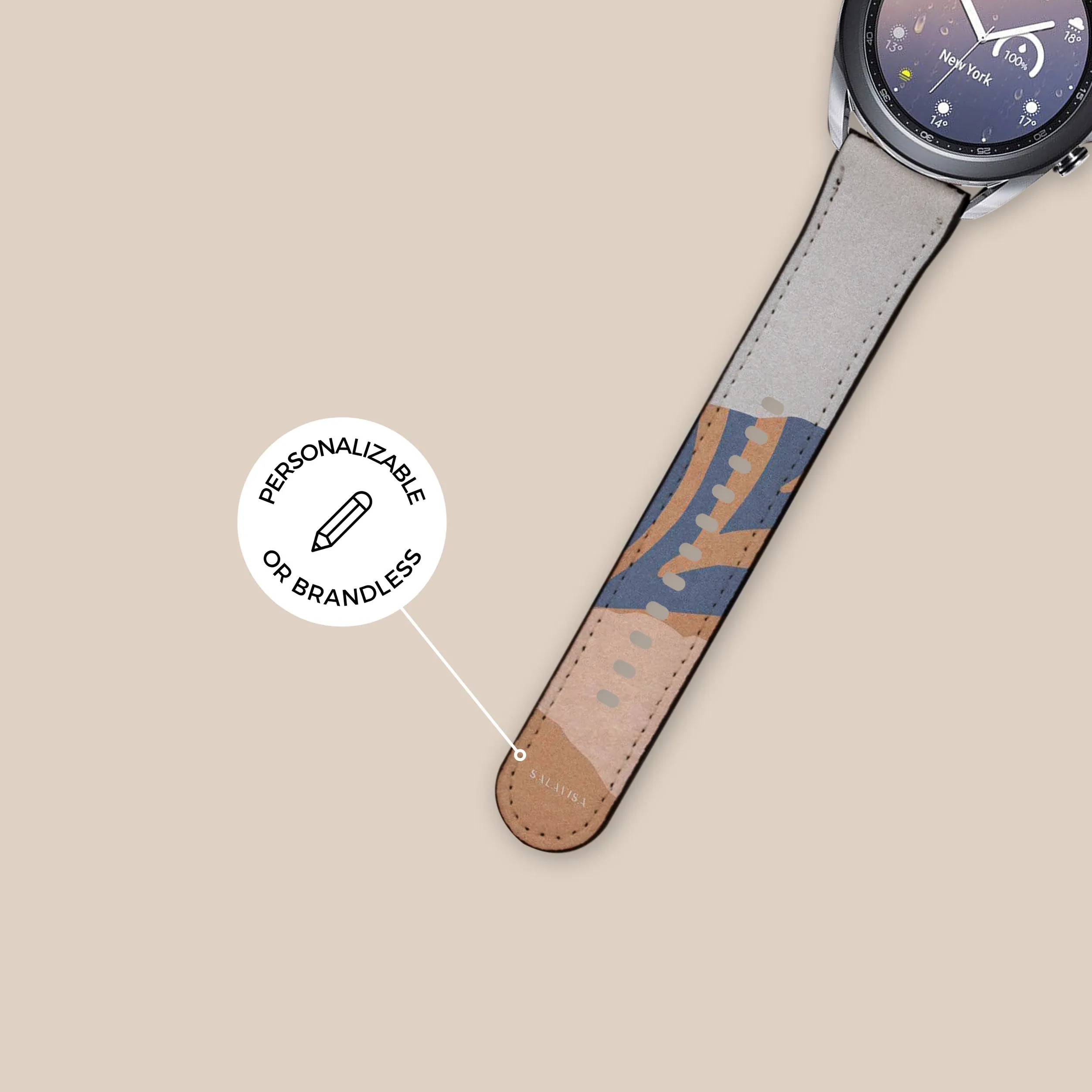 Beige Blissful Galaxy Watch Band