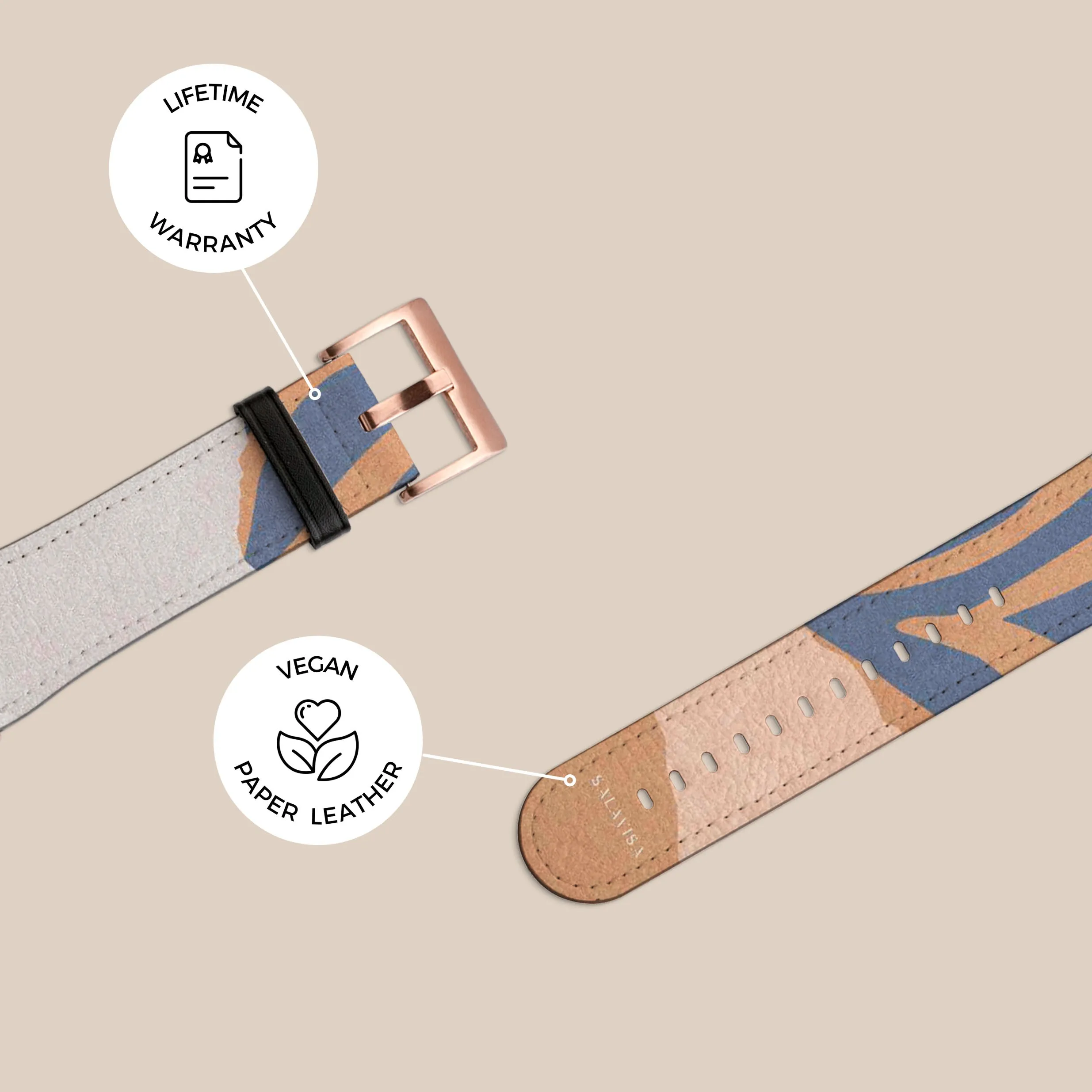 Beige Blissful Galaxy Watch Band