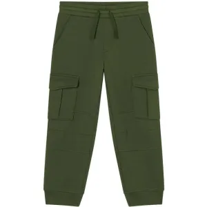 Boys khaki Cotton Cargo Joggers