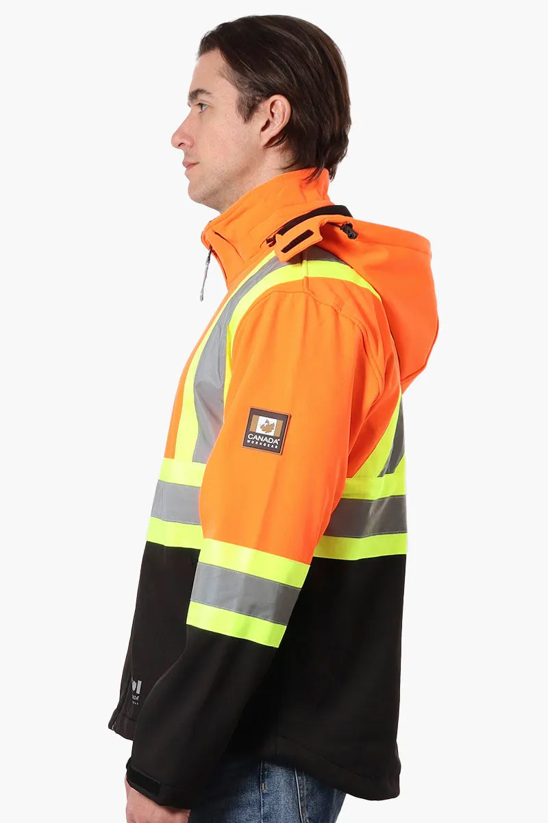 Canada Work Gear Hooded Hi-Vis Lightweight Jacket - Orange