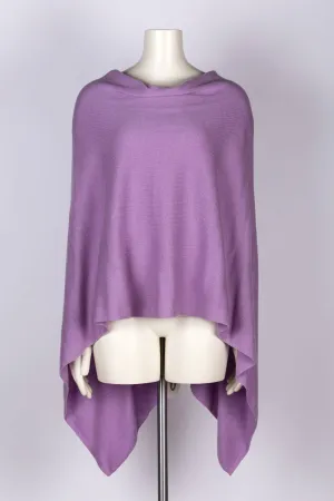 Cashmere Poncho Lilac