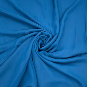 Cerulean Blue Solid Georgette Fabric