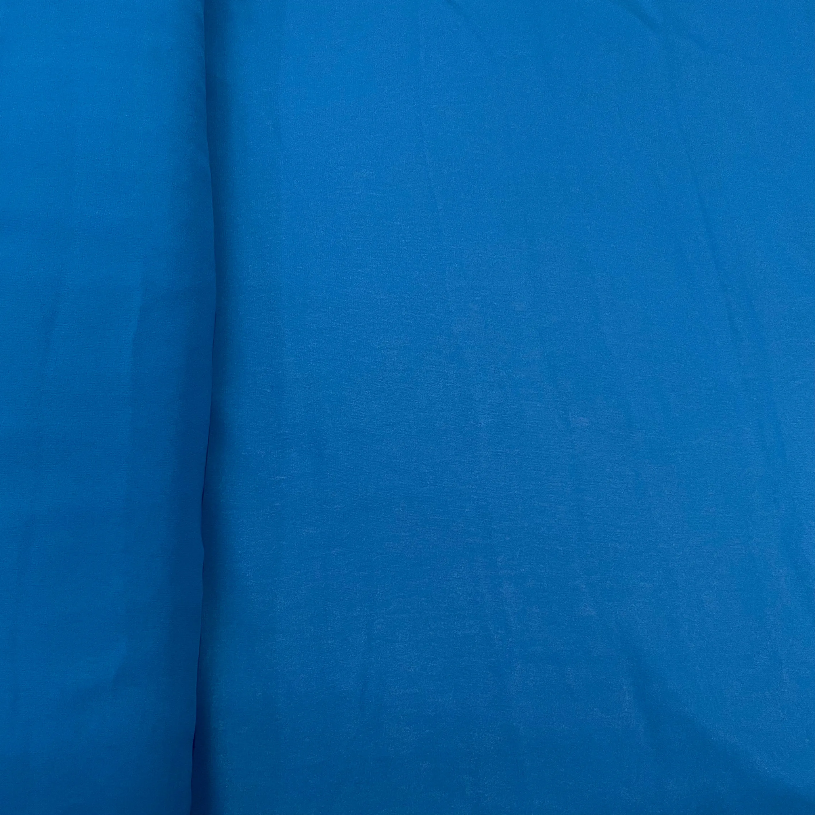 Cerulean Blue Solid Georgette Fabric