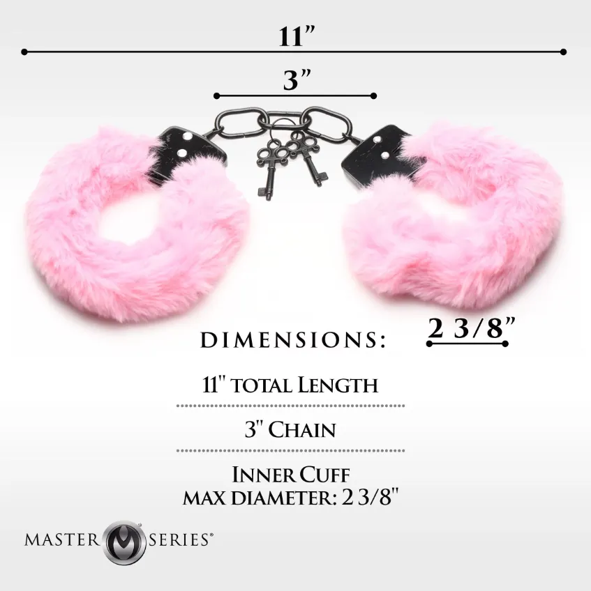 Cuffed in Fur Furry Handcuffs - Pink