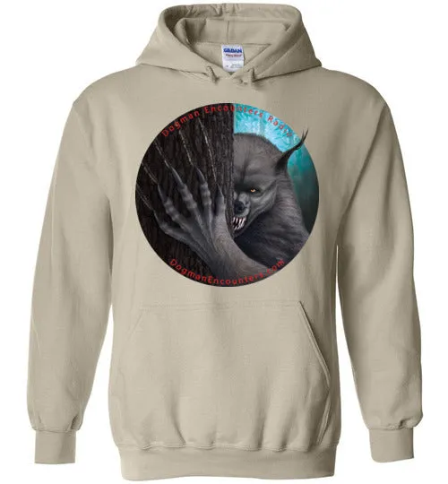 Dogman Encounters Rogue Collection Hooded Sweatshirt (no border with red font)