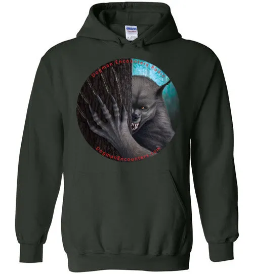 Dogman Encounters Rogue Collection Hooded Sweatshirt (no border with red font)