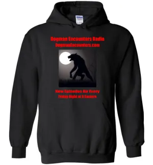 Dogman Encounters Stalker Collection Hooded Sweatshirt (red font)