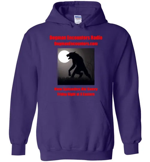 Dogman Encounters Stalker Collection Hooded Sweatshirt (red font)