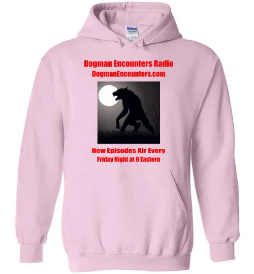 Dogman Encounters Stalker Collection Hooded Sweatshirt (red font)