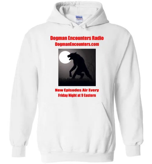 Dogman Encounters Stalker Collection Hooded Sweatshirt (red font)