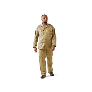 DROMEX EXECUFIT POLYCOTTON CONTI JACKET COLOUR-KHAKI SIZE 32