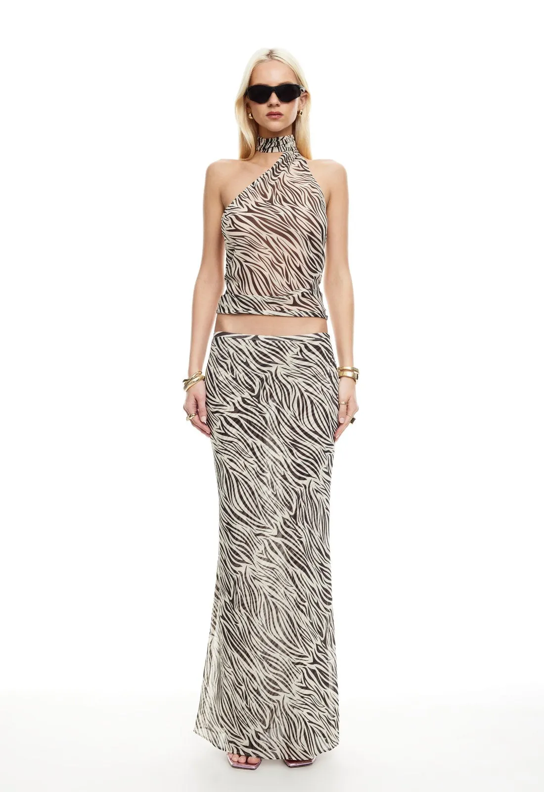 ENDLESS MAXI SKIRT - ZEBRA