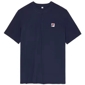 Fila Men's Essentials Henley Polo - Navy