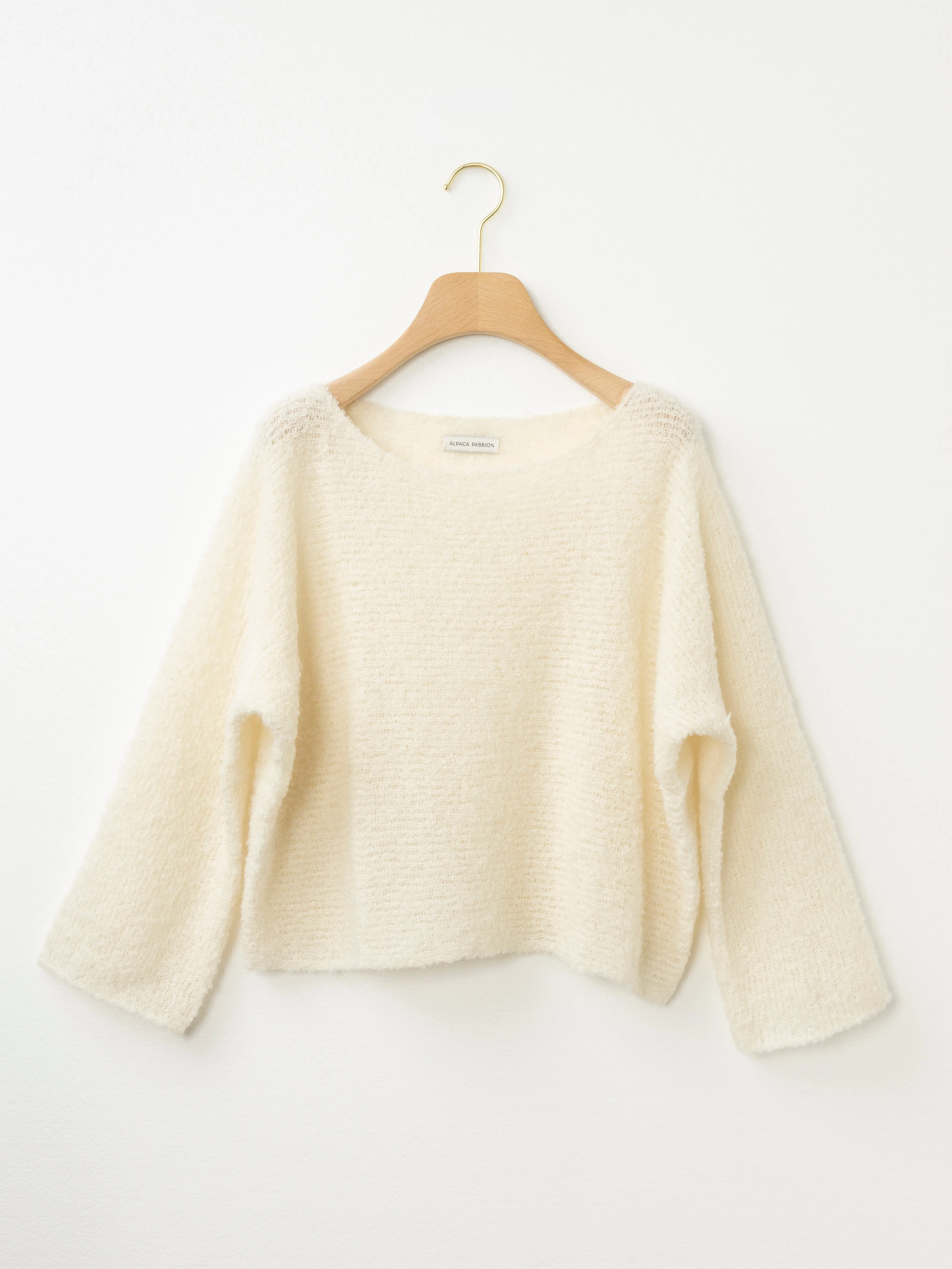 Fine Knit Boatneck Top