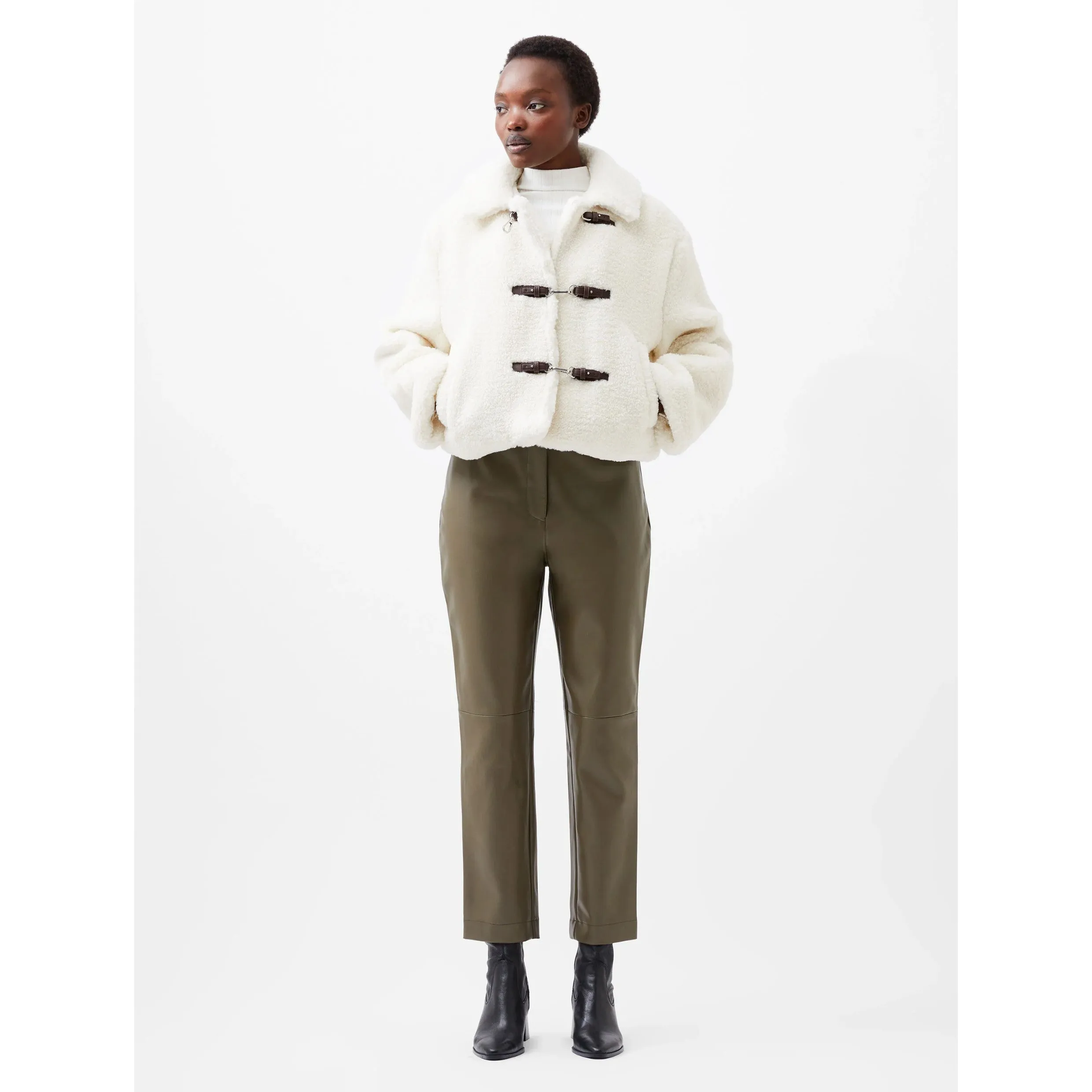 French Connection Alex Faux Fur Jacket 75XAJ