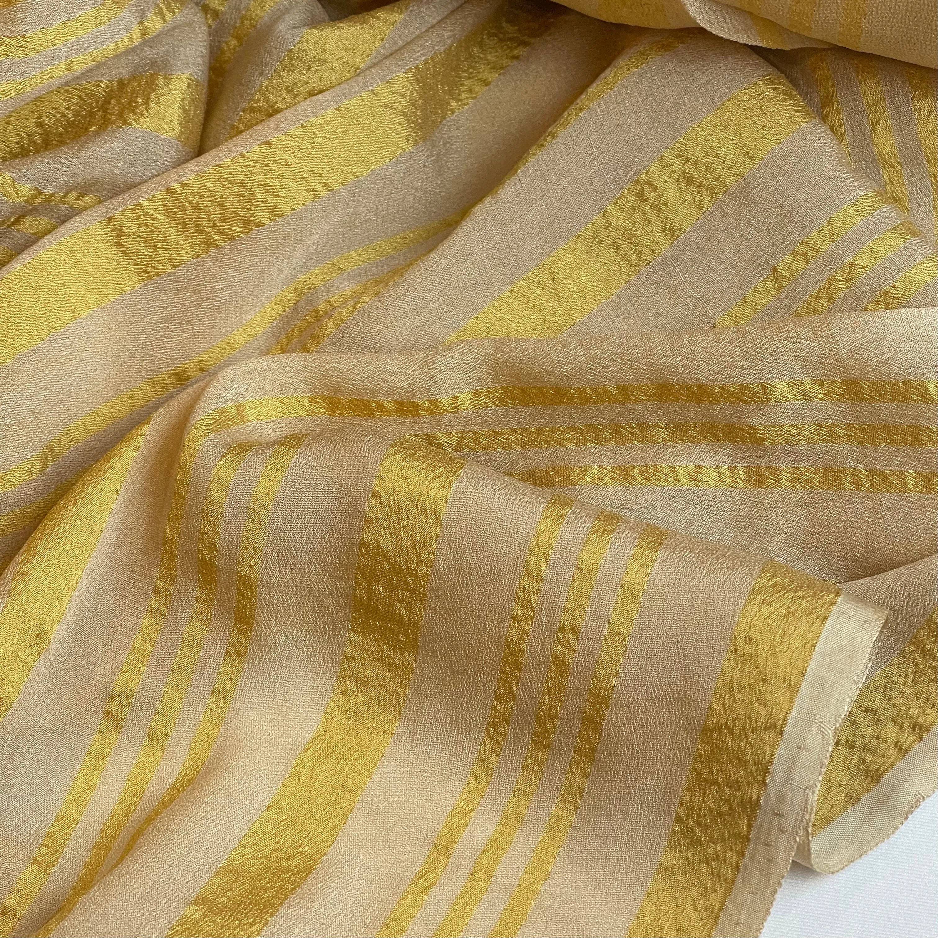 Golden Moon Hand Woven Silk