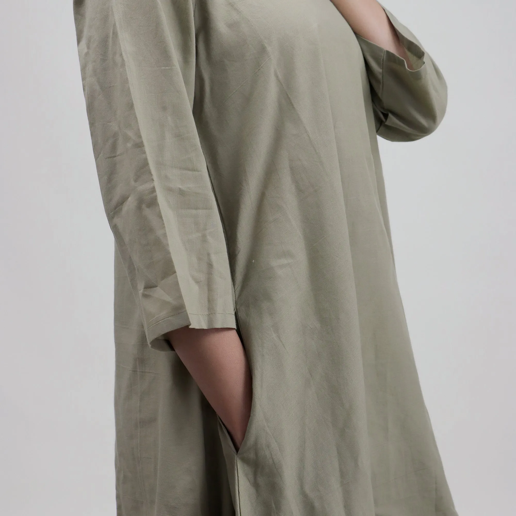 Green Solid Kaftans For Women