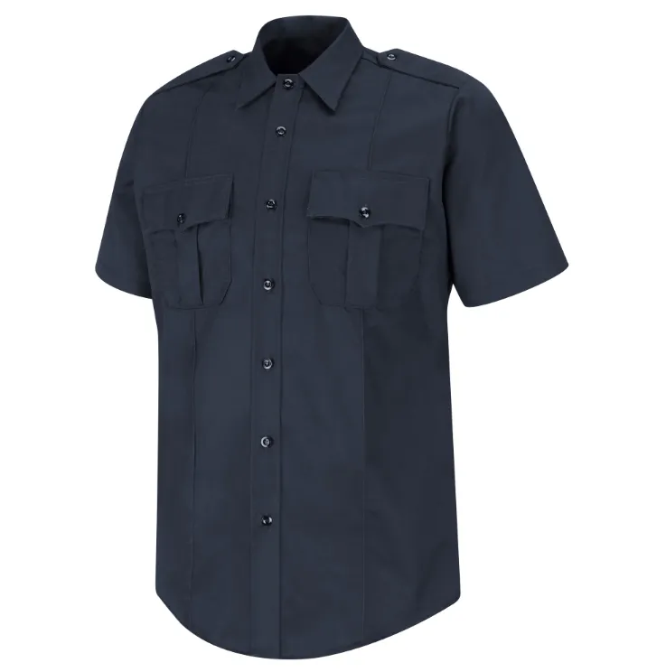 Horace Small Firefighter Cotton Short Sleeve Button Down