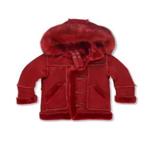 Jordan Craig LEGACY EDITION DENALI SHEARLING COAT Boys - RED