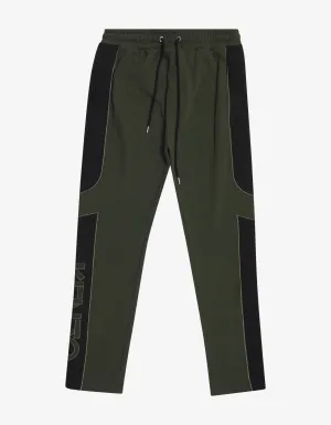 Khaki Dual-Fabric Sweat Pants