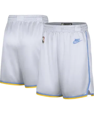 Los Angeles Lakers Men's 2022/23 Classic Edition Nike Swingman Performance White Shorts