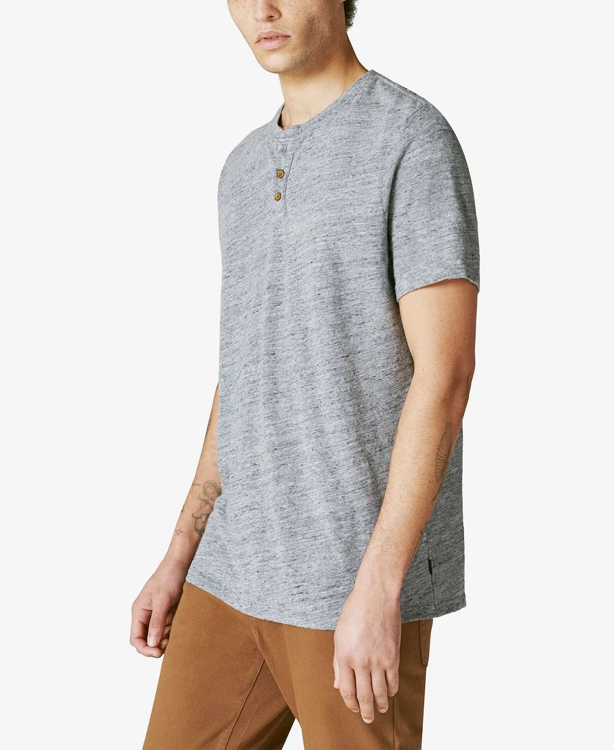 Lucky Brand Men's Classic Short Sleeve Henley T-Shirt, Multi