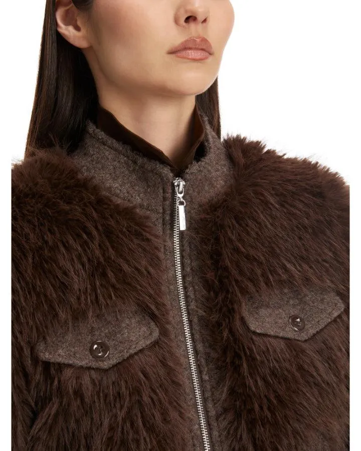 Marc Cain Fun Faux Fur Jacket