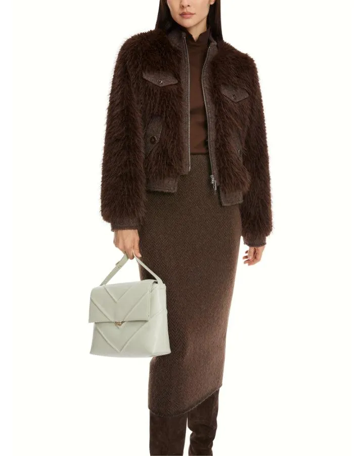 Marc Cain Fun Faux Fur Jacket