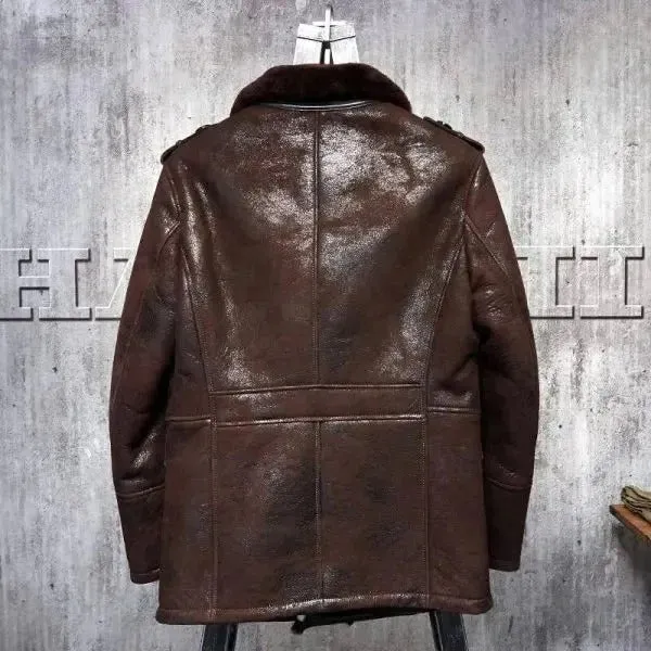 Men's Pilot B3 Sheepskin Leather Aviator Jacket