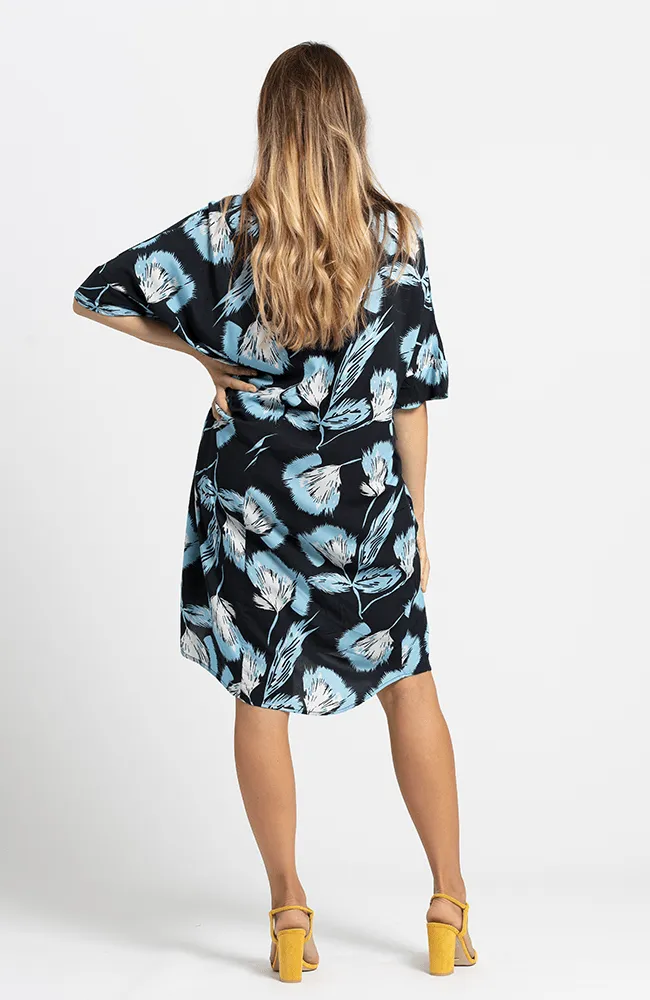 Navy Floral - Nadeen Dress