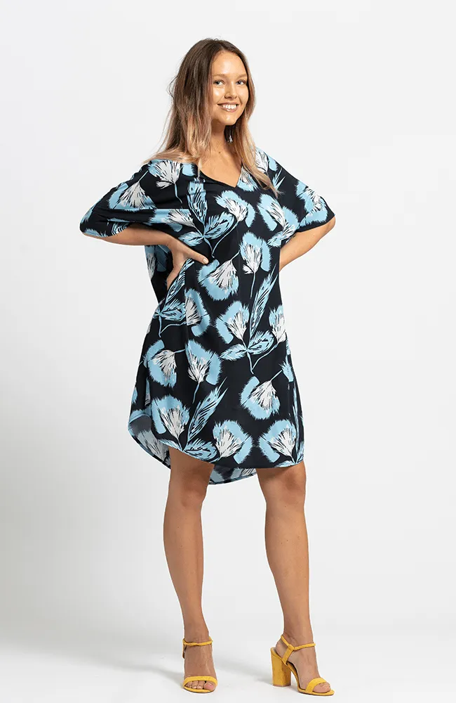 Navy Floral - Nadeen Dress