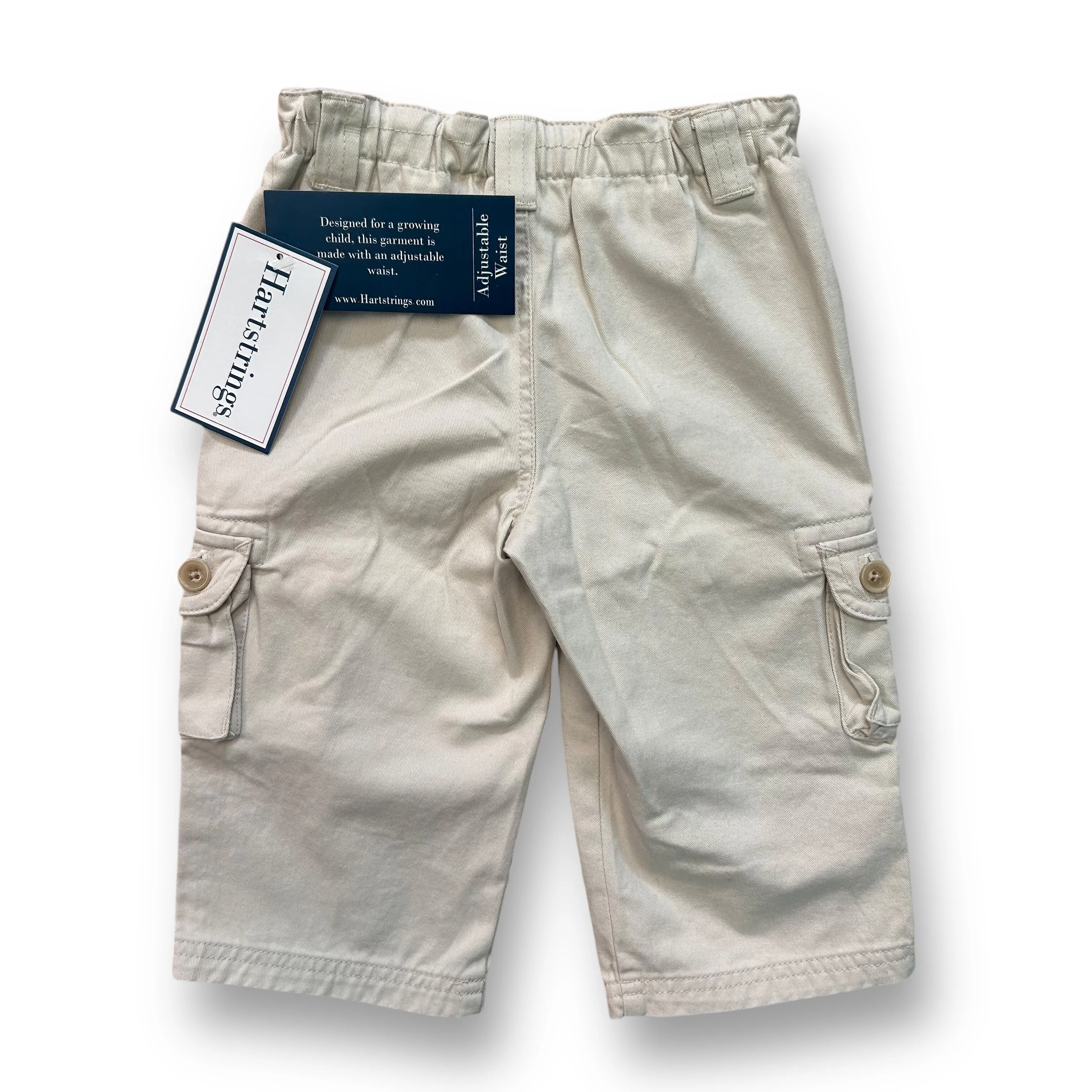 NEW! Boys Hartstrings Size 12 Months Khaki Cargo Pants