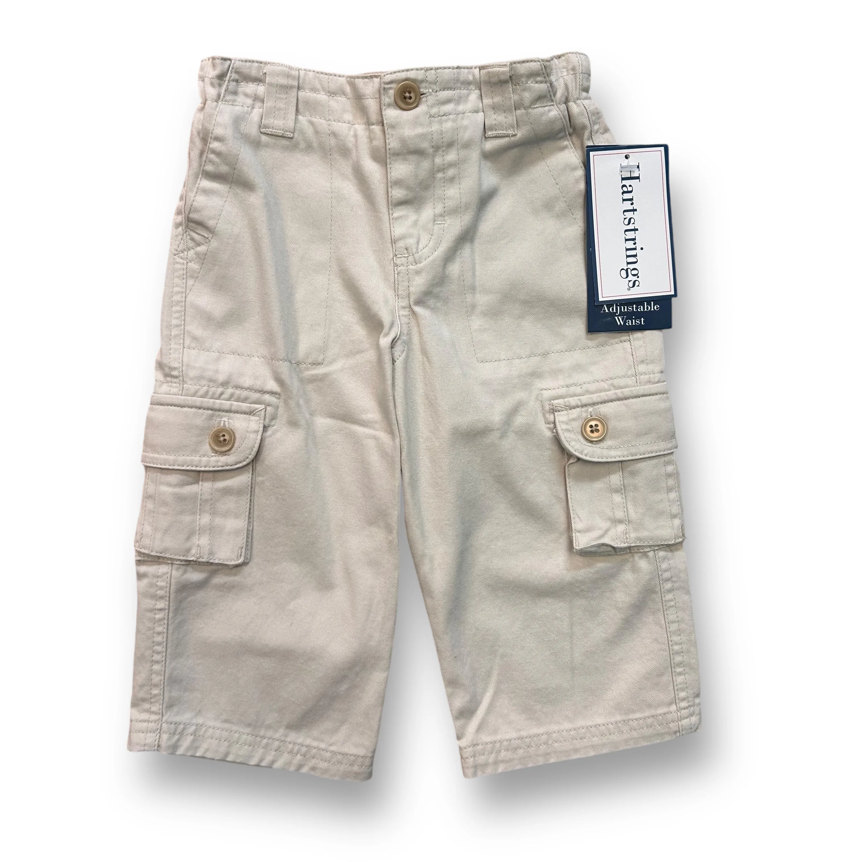 NEW! Boys Hartstrings Size 12 Months Khaki Cargo Pants