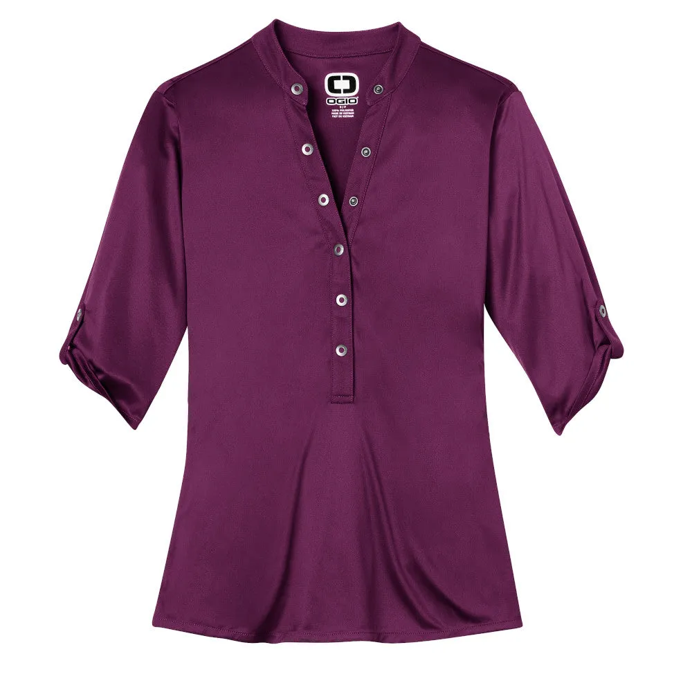 OGIO® - Crush Henley - Purple Luxe