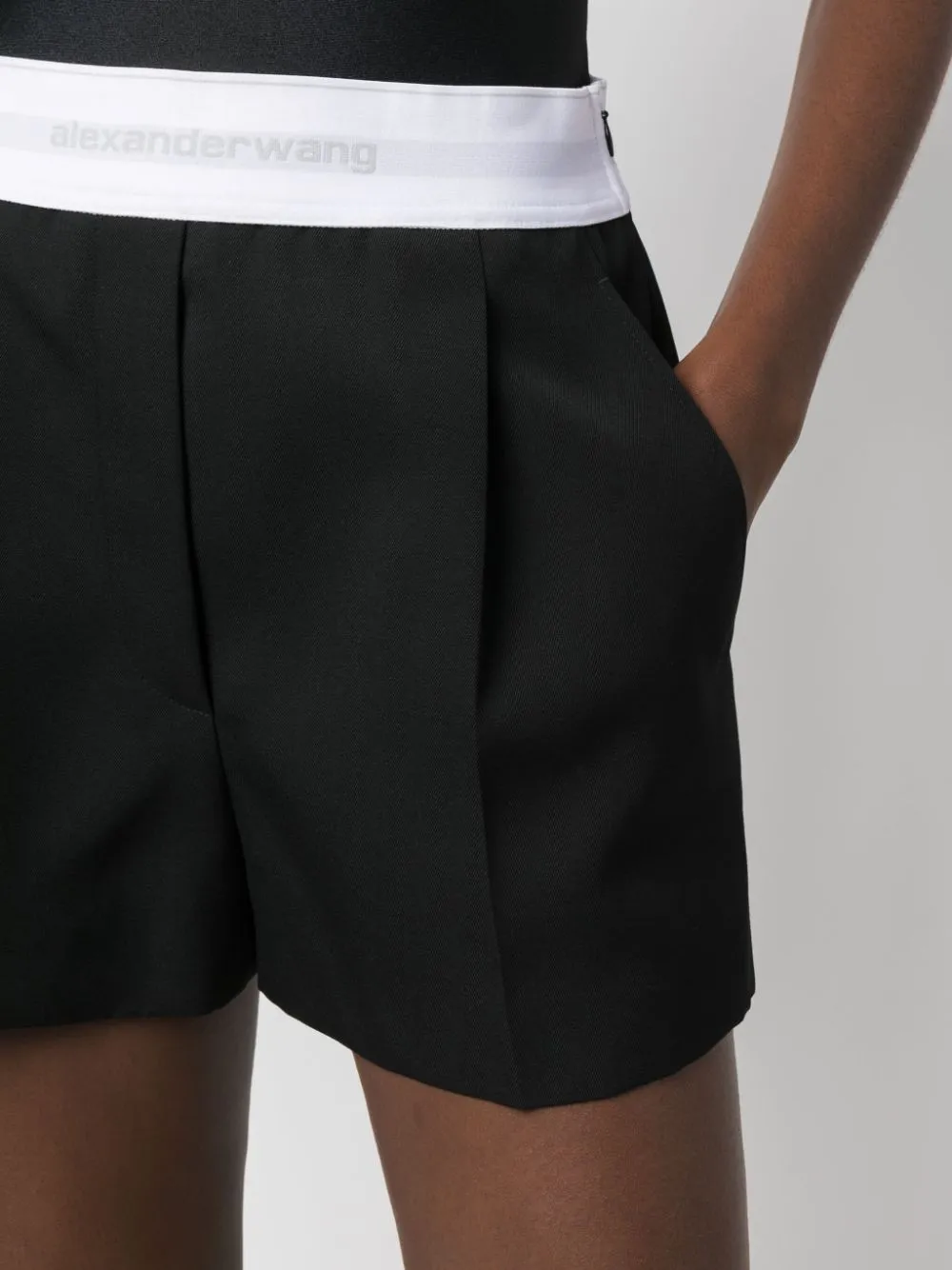 Pleated Shorts In Wool Tailoring