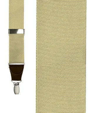 "Khaki Grosgraine Ribbon" Suspenders