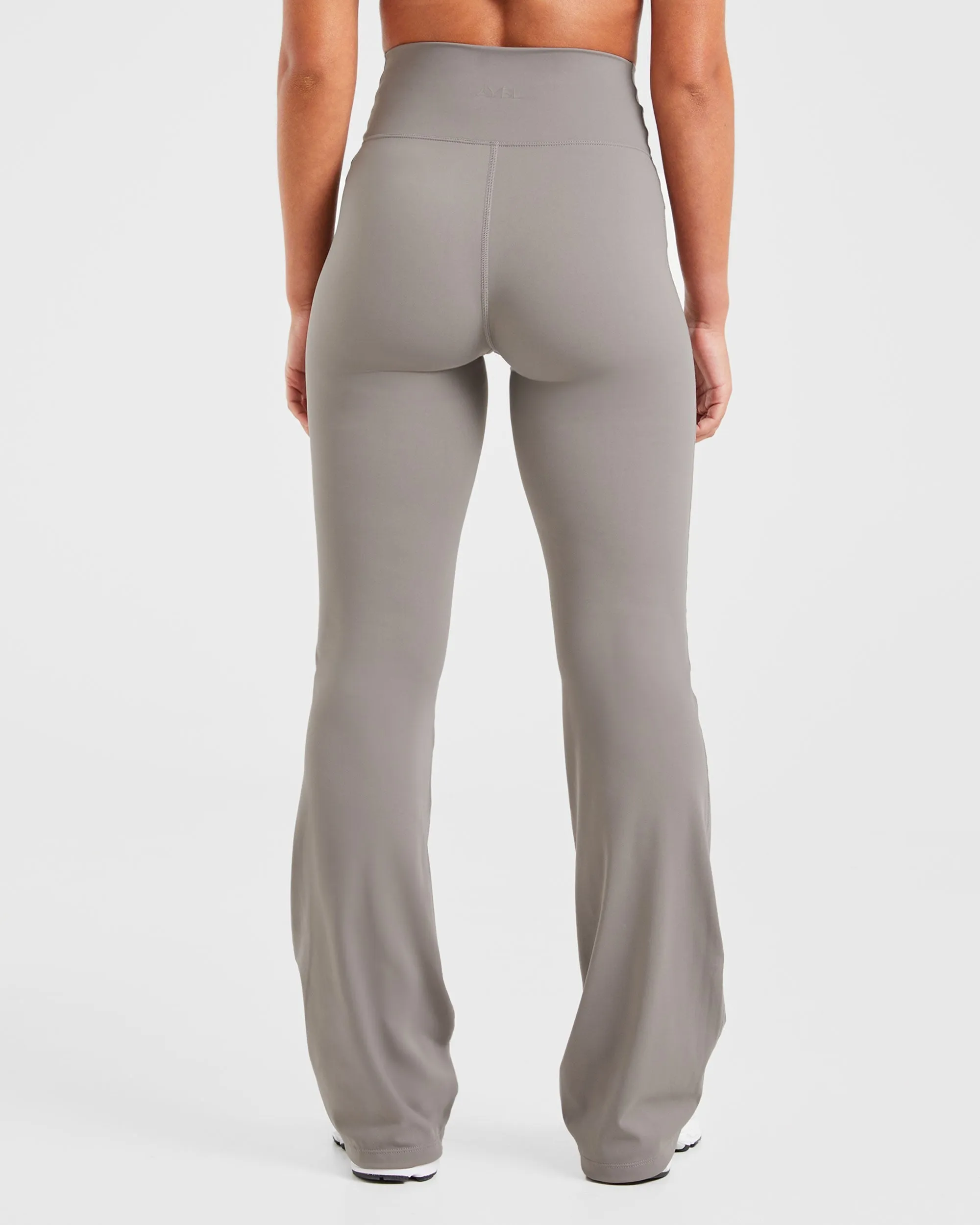 Sculpt Wrap Flared Leggings - Smoke Grey