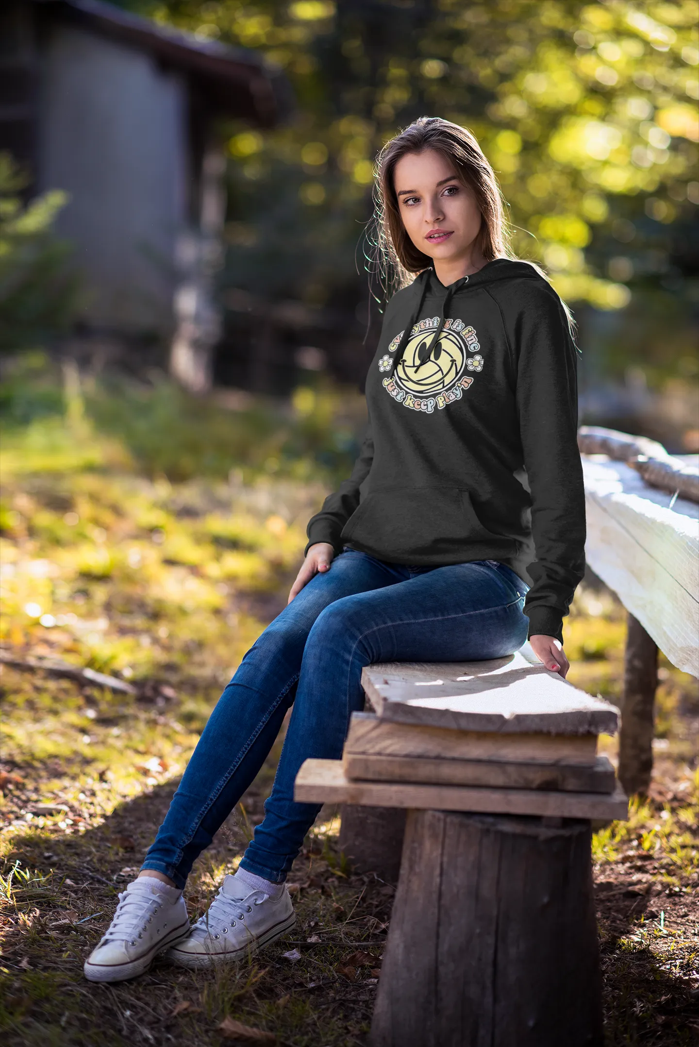 SMILE Volleyball Hooded Sweatshirt