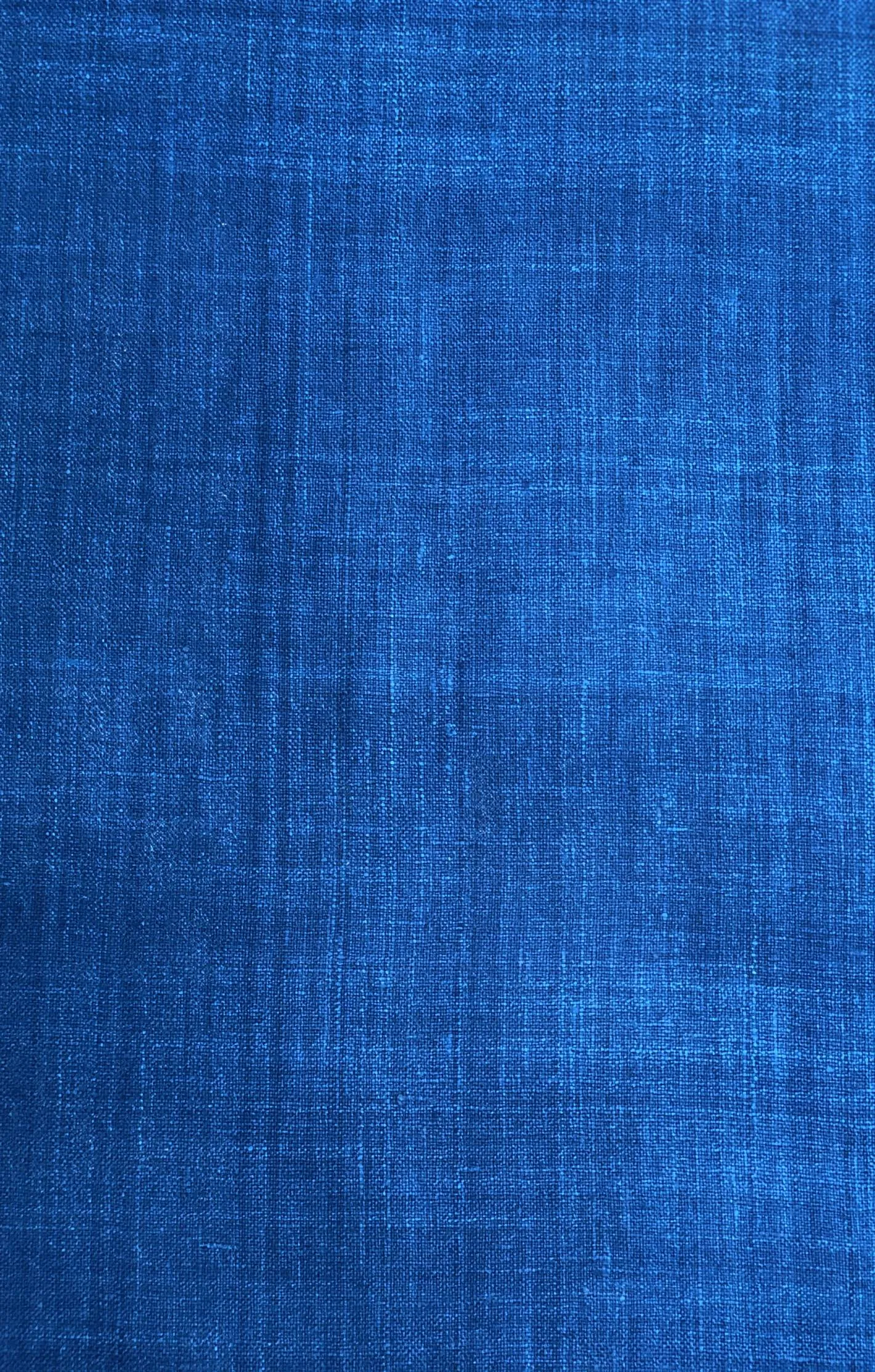 Snorkel Blue Silk Linen (Matka) Fabric