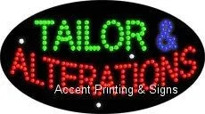 Tailor & Alterations Flashing & Animated LED Sign (High Impact, Energy Efficient)