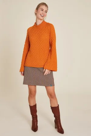 Tranquillo Dark Peach Organic Cotton Chunky Jumper