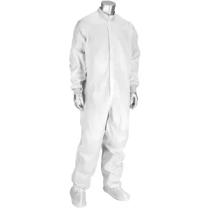 Uniform Technology CCRC-89WH-5PK-3XL Disctek 2.5 ISO 4 (Class 10) Cleanroom Coverall