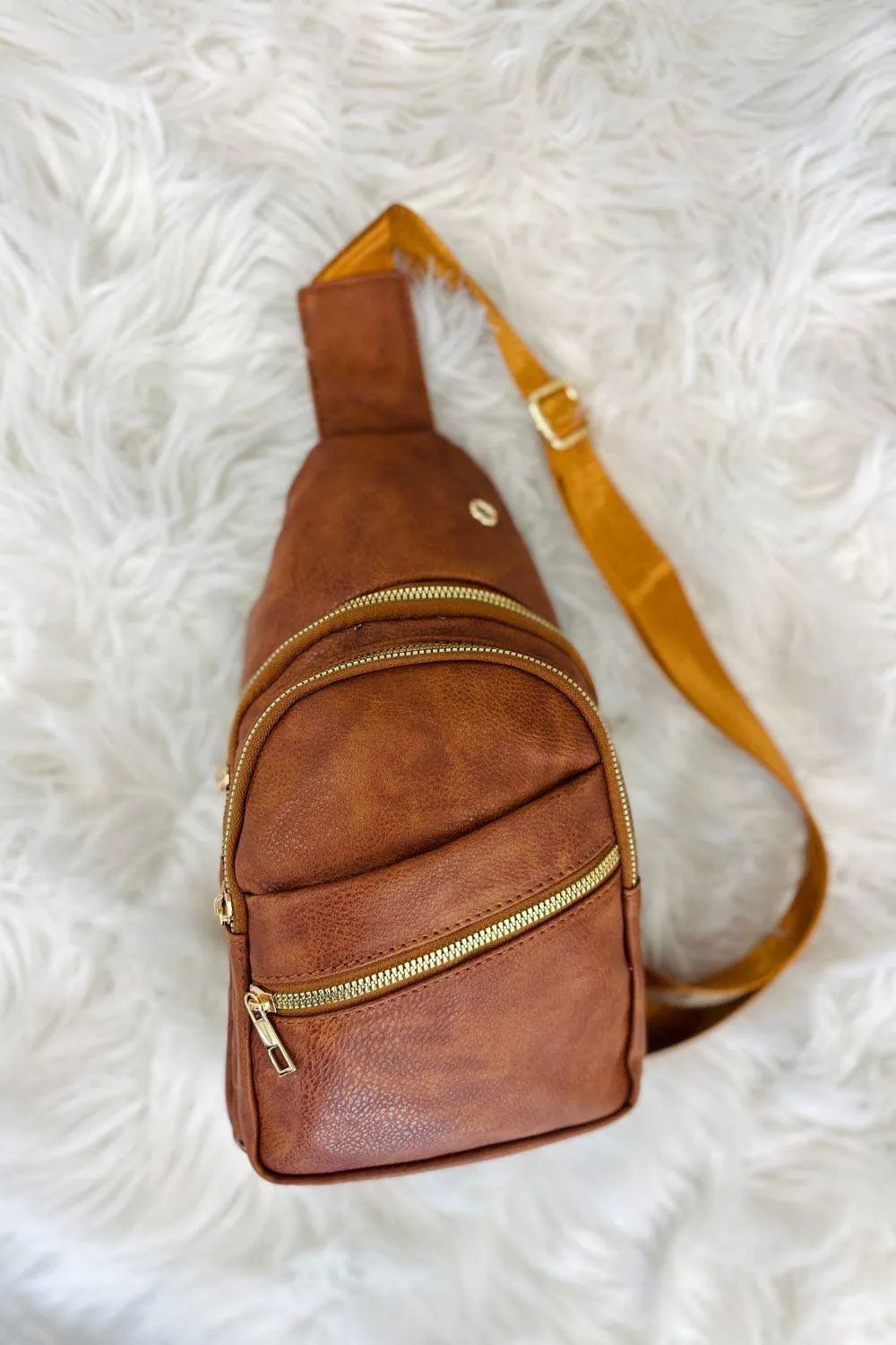 Vegan Leather Crossbody Bag