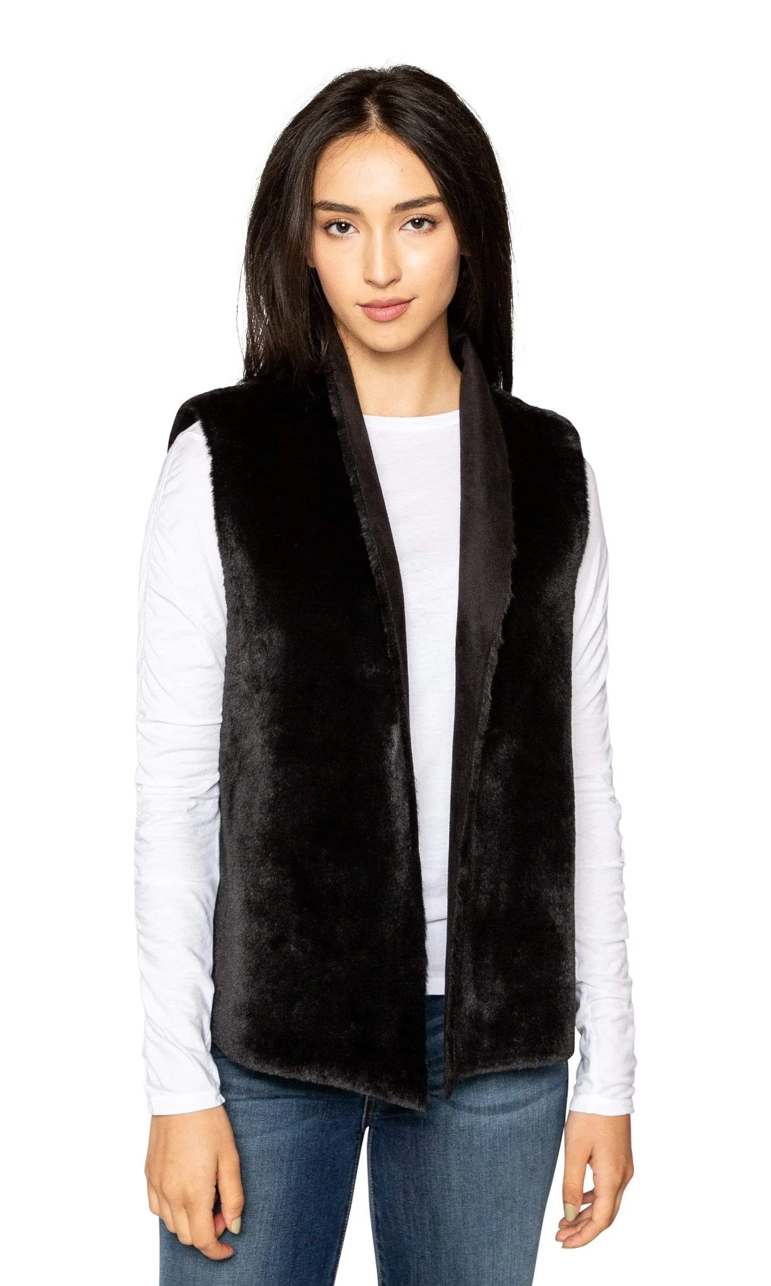 Velvet by Graham & Spencer Yvette Lux Faux Fur Vest