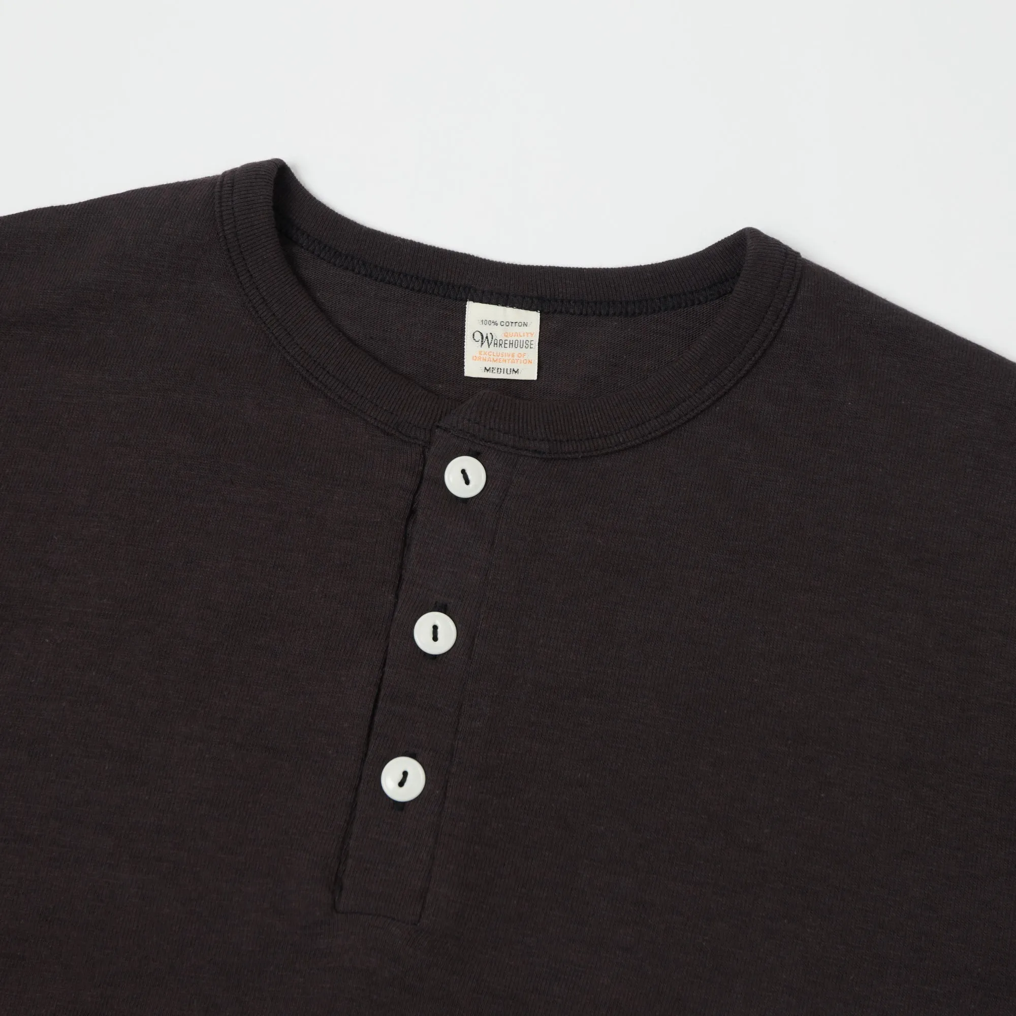 Warehouse & Co 4601 S/S Henley - Black